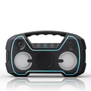 F5 mini Surround stereo outdoor waterproof speakers Extra bass portable Bluetooths speakers with flicker light