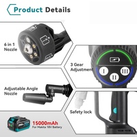 Yofidra pistol air pencuci mobil DIY, sumber daya baterai semprotan cuci taman pembersih Brushless 6 1 tekanan tinggi 200Bar