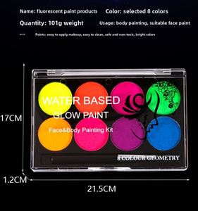 Professional 8-Color Non-Toxic Skin-Friendly Mineral Face/Body Painting Kit Halloween Cosplay Party <b>Makeup</b> Art Paints Supplies - Product Image 5