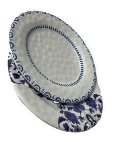 Platos blancos de hoja de plátano de melamina platos de estilo siciliano para restaurante platos de melamina para boda - Product Image 3