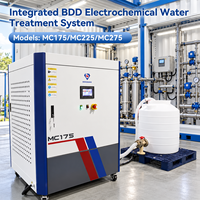 Système d'oxydation électrochimique à double cellule BDD Anode Titanium Cathode MC275 haute capacité