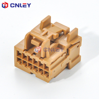 Connecteur de boîtier en nylon à double rangée de 12 broches, mâle, en laiton, pour câblage intérieur de voiture, 300V IP20