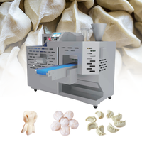 Machine à fabriquer des momos, des gyozas et des raviolis népalais entièrement automatique, de forme demi-lune, en acier inoxydable, haute efficacité