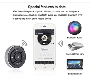 Télécommande audio BT005 BT pour <span class=keywords><strong>volant</strong></span> de voiture de vélo - Product Image 2