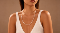 Collier à franges en cuivre plaqué or avec perles nacrées pour mariage et fête, en matériaux naturels, certifié CE ASTM REACH, bijoux de mode