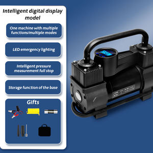 Bomba inflable para coche PCMOS, neumáticos para coche, coche portátil con iluminación eléctrica de doble cilindro de alta potencia, bombas de alta presión - Product Image 6