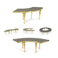 Table de mariage demi-lune en forme de S en MDF de Dubaï