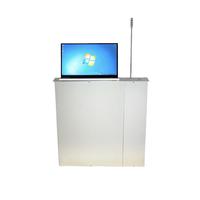 Système de conférence à écran intelligent sans papier avec support de levage et microphone Équipement de réunion audio avec fonction de vote