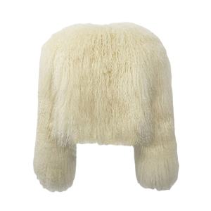 Зимнее женское пальто из натуральной овчины 2026 года: утепленное, дышащее, короткое, модное - Product Image 5