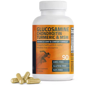 Niet-GMO Vegan Glucosamine Chondroïtine <span class=keywords><strong>MSM</strong></span> Supplement Capsules voor Mannen Vrouwen Middelbare Leeftijd Ouderen Verbeterd Botdichtheid 3 Capsules - Product Image 1