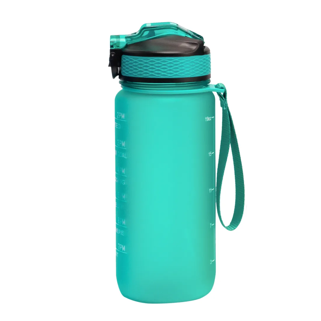 Wholesale 600 ml BPA-free fitness water bottle outdoor running sports plastic water bottle with time marker