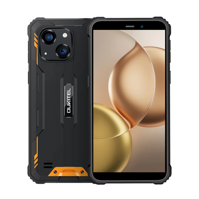 Factory OUKITEL WP32 Rugged Phone 5.93" HD+ 4GB+128GB 6300mAh Battery NFC Android 13 IP68 Rugged Cell Phone