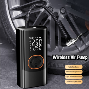 Bomba de Ar Elétrica Portátil para Pneus, Inflador Sem Fio para Carros e Bicicletas, Ferramenta Inteligente com Display Digital, Leve e de Aço - Product Image 2