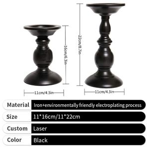 Candelabro de Hierro Forjado Vintage al por Mayor 2026, Adorno de Mesa, Decoración Elegante para Cena a la Luz de las Velas - Product Image 3