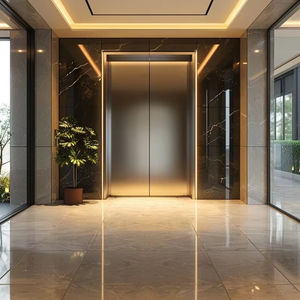 Customized Black Mirror Home Lift Titanium Hairline Stainless Steel 304 Passenger <b>Elevator</b> for 6 Person - Product Image 1