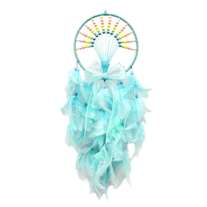 Décoration en plumes en gros - Carillons éoliens traditionnels faits à la main, <span class=keywords><strong>attrape</strong></span>-rêves suspendus, décoration, cadeau, <span class=keywords><strong>kit</strong></span> de bricolage artisanal - Product Image 1