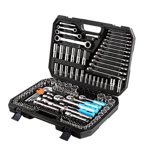 Wrench Wrench Tools Wrench Set 1/4" 1/2" 3/8" Hex / Bi-hex 150pcs Tool Box Spanner Professional Wrench Socket Set