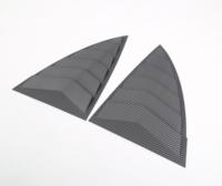 Couvercle d'obturateur de persienne de fenêtre d'angle arrière de voiture ABS pour Tesla Model Y 2019 2023 Kit de carrosserie de panneau de fenêtre de quart arrière
