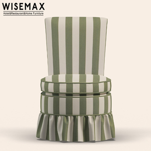 WISEMAX francese vintage divano sedia in tessuto <span class=keywords><strong>con</strong></span> schienale rotondo easy chair <span class=keywords><strong>con</strong></span> sopra imbottito cuscino per camera da letto vanity chair - Product Image 4