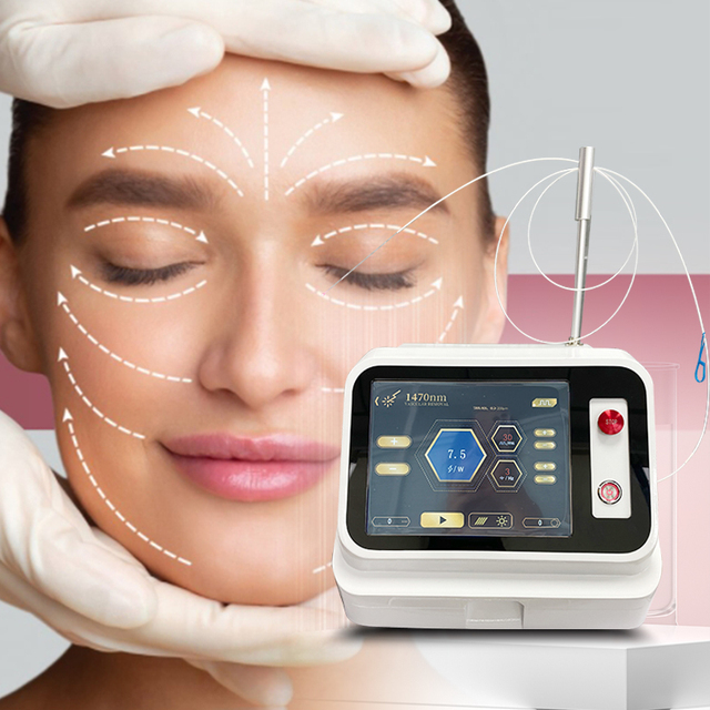 Portable Diode Laser 1470nm Potent Medical Therapy Machine for Skin Tightening Hair Removal Endo Laser Lift