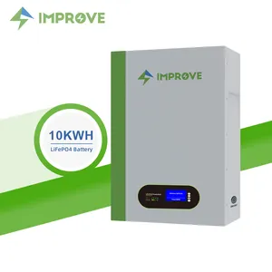 Bateria de lítio de parede de energia lifepo4, bateria de backup para casa montada na parede de 48v 100ah 200ah 5kwh 10kwh bateria de lítio solar de 20kwh