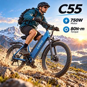Bicicleta Eléctrica Chamrider con Batería Monster de 48V 55Ah, 750W, Neumáticos Gruesos de 26x3.0, 80Nm de Torque, Cargador Rápido de 8A, Modelo C55 - Product Image 1