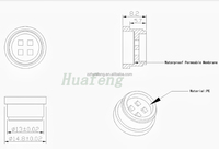 Bouchon de ventilation étanche D15 en plastique PE personnalisé pour fûts chimiques, seaux de fermentation et bouteilles – Meilleures ventes