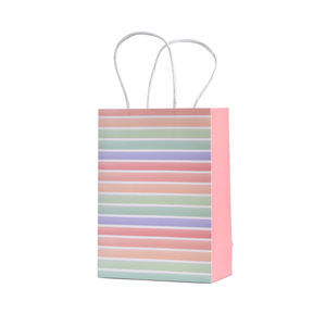 Bolsas de Papel para Regalo Impresas <span class=keywords><strong>Multicolor</strong></span> Ecológicas Listas para Enviar, Bolsas de Papel Kraft Recicladas al por Mayor para Fiestas y Boutiques - Product Image 4