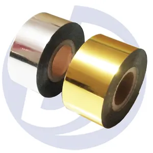 golden hot foil ribbon 30mm 100m for HP241b HP241 coding machine jumbo roll hot stamp ribbon