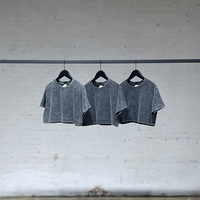 T-shirt à manches courtes en coton mélangé pour femme T-shirt à col rond imprimé en coton Vente en gros