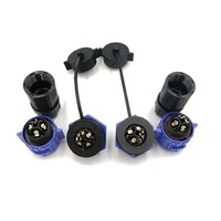 Connecteur étanche M19 à verrouillage automatique 3+3/3+4/3+5 broches, boîtier PA66 pour applications LED et énergies nouvelles