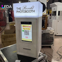 LEDA Nouvelle Tendance : Machine Photobooth avec Imprimante, Ensemble Cabine Photo Instantanée et Support Téléphone pour Événements et Mariages