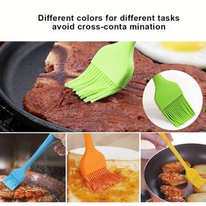 Pinceau de cuisine en silicone de qualité alimentaire, résistant à la chaleur, large, sans BPA, pour pâtisserie et barbecue - Product Image 4