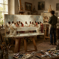Peinture à l'huile Art Déco blanche 100% faite à la main sur toile de coton 450 GSM avec cadre, taille personnalisable pour usage domestique ou commercial