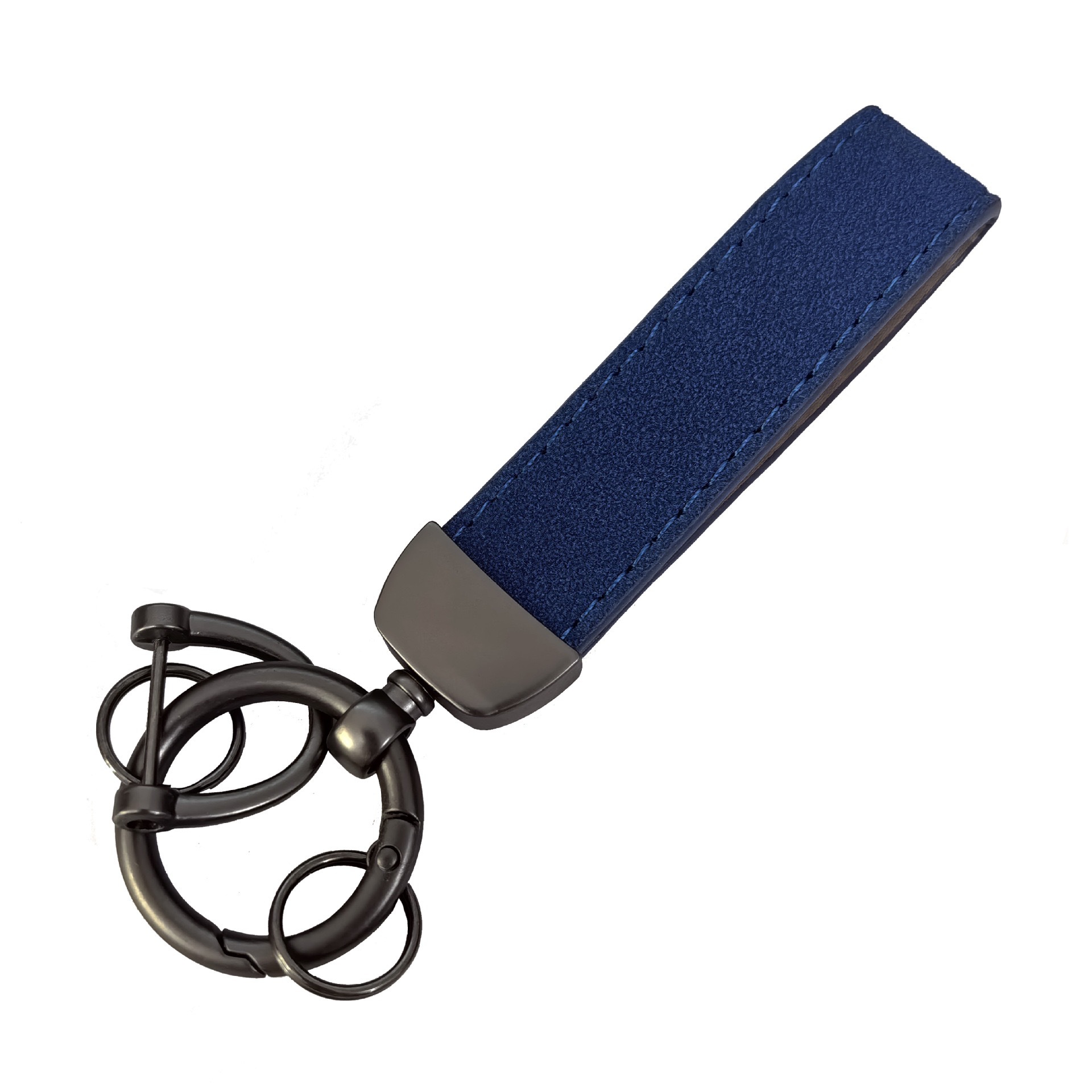 Cordon en cuir bleu