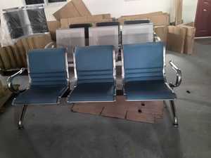 Banc d'attente moderne 3 places avec structure métallique pour aéroports, écoles, ateliers et salles d'attente d'hôpitaux - Product Image 2