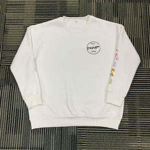 เสื้อสเวตเตอร์แบบสวมหัวของผู้ชายในฤดูใบไม้ร่วงคอตตอน100% หนักทรงหลวมสไตล์พื้นฐานผ้ายืดพิมพ์ลายได้ตามต้องการ - Product Image 5