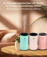 Diffuseur d'huiles essentielles sans fil rechargeable par USB avec minuterie, autonomie de 7 jours, pour chambre, salle de bain, voiture et hôtel