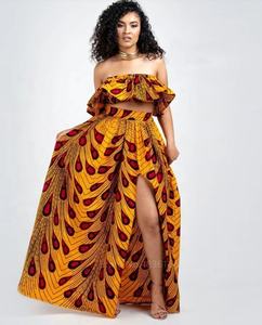 MANNI <span class=keywords><strong>Robe</strong></span> Africaine Vêtements Africains Dashiki Haut Jupes Robes de Soirée à Plumes pour Femmes <span class=keywords><strong>Robe</strong></span> Ankara Coton Service OEM Personnalisé - Product Image 6