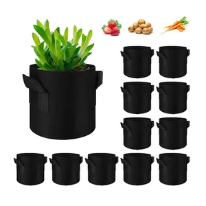 3/5/7/10 15 20 25 30 Gallon Root Grow garden Pots felt plant bag grow bags