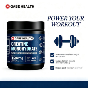 Créatine monohydrate micronisée pure en poudre, marque privée OEM, 200g, 40 portions, 5000mg, sans arôme, pour la force musculaire et la récupération, personnalisable - Product Image 2