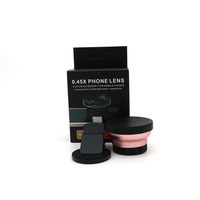 Objectif de caméra externe pour Smartphone Universel 37mm Selfie 0.45x Grand Angle Macro Grand objectif de caméra pour téléphone portable et table
