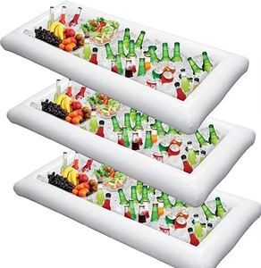 Khay Đựng Đá Xà Lách Có Thể Bơm Hơi Khay Đựng Thức Ăn Đồ Uống Khay Giữ Lạnh Cốc Tự Chọn Tiệc Tùng Hồ Bơi Dã Ngoại BBQ Trong Nhà Ngoài Trời - Product Image 5