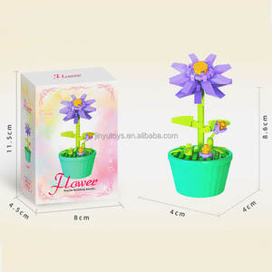 Bloques de Construcción de Flores de Rosa, Kit Romántico para Armar un Ramo, Ladrillos de Ensamblaje DIY para Decoración del Hogar, Juguetes de Construcción DIY - Product Image 5