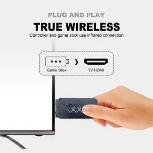 U-Box <span class=keywords><strong>Wireless</strong></span> USB Stick Consola de juegos HD <span class=keywords><strong>TV</strong></span> Out Dual <span class=keywords><strong>Gamepad</strong></span> con proceso de guardado Función de juego adicional Compatible con formato FC - Product Image 3