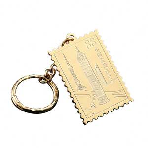 Porte-clés personnalisés promotionnels mignons en métal, porte-clés en émail doux et dur, porte-clés personnalisés en alliage de zinc électro-plaqué - Product Image 1