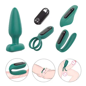 S-HANDE wasserdichte G-Punkt Vibrator Frauen starke Vibration Anal Plug Lock Sperma Ring 4-in-1 Paar Sexspielzeug