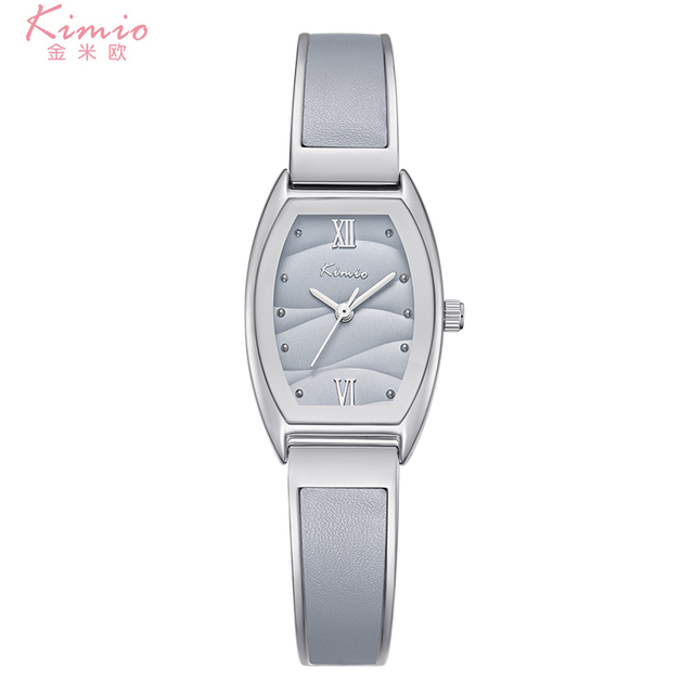 KIMIO Luxury Women's Classic Square Case Stainless Steel Strap Waterproof Quartz Watch