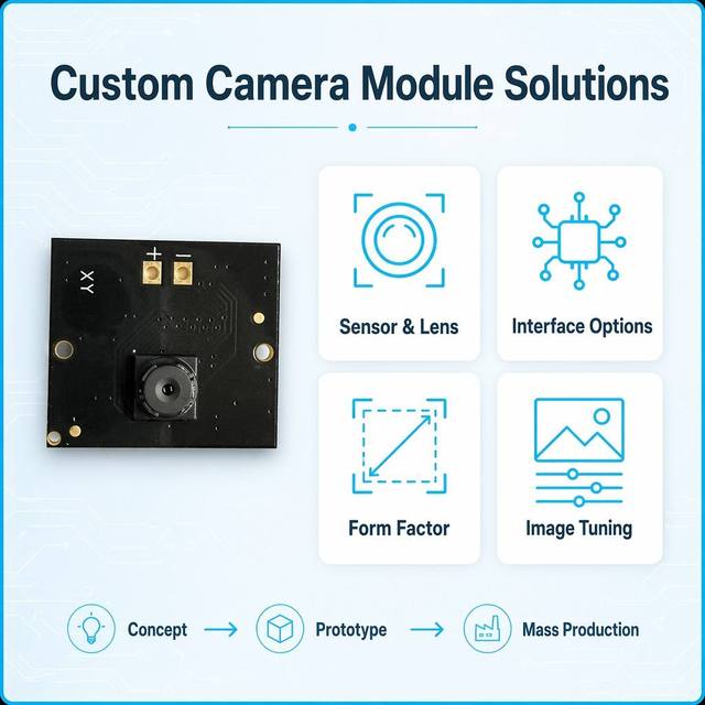 Mini 30W Pixel DVP Camera Module GC0328C 1/6.5" Sensor 648x488 Resolution MIPI Connectivity Low Distortion OEM Customized for