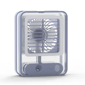 2023 vente chaude Mini ventilateur de bureau humidificateur Portable brouillard ventilateur de pulvérisation d'eau en plastique Nano ventilateur de pulvérisation